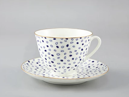 Чашка с блюдцем чайная форма Весенняя рисунок Glare арт. 81.28730.00.1, 