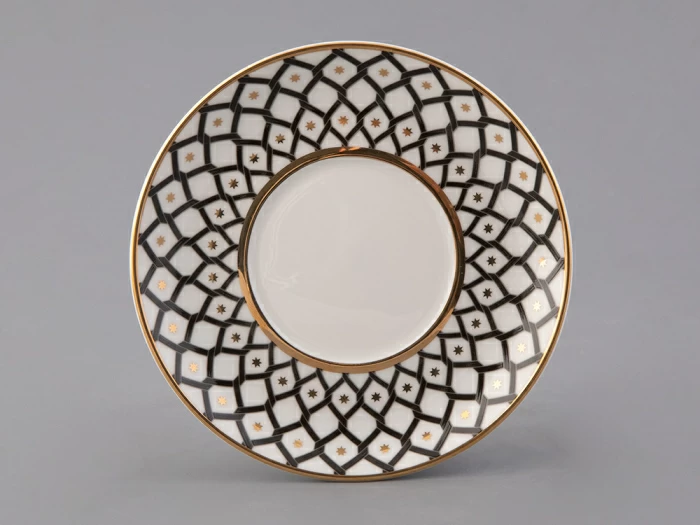 Чашка с блюдцем кофейная форма Идиллия рисунок Неро 2, арт. 81.32142.00.1, 