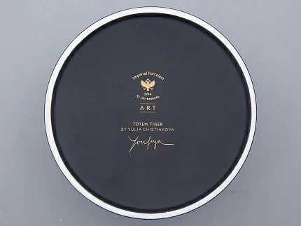 Шкатулка в подарочной упаковке, форма Идиллия, рисунок Тотем. Тигр арт. 81.31652.00.1