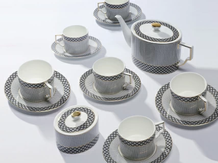 Сервиз чайный на 6 персон 14 предметов форма Элегия рисунок Elegant, арт. 81.34728.00.1, 