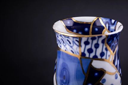 Ваза Байкальский Лёд на форме Цветок, арт 60.21785.00.1