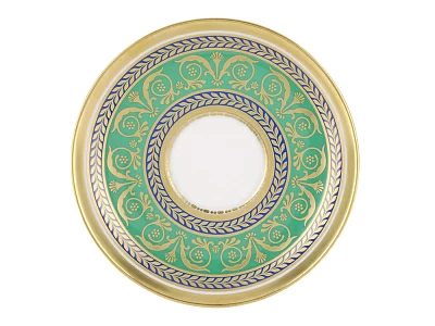 Чашка с блюдцем кофейная форма Александрия рисунок Золотой 52 арт. 81.19205.00.1