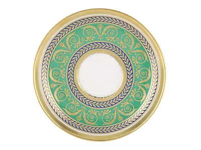 Чашка с блюдцем кофейная форма Александрия рисунок Золотой 52 арт. 81.19205.00.1