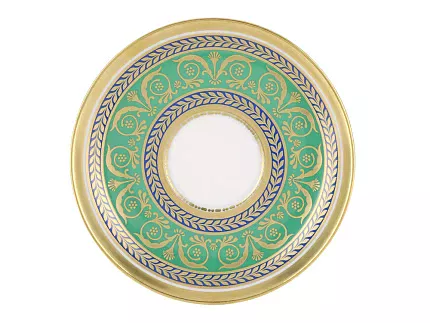 Чашка с блюдцем кофейная форма Александрия рисунок Золотой 52 арт. 81.19205.00.1