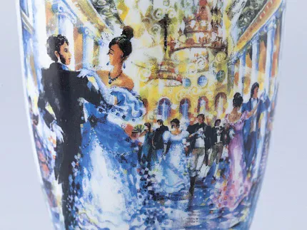 Бокал форма Вариации 450 мл рисунок Бал Пушкинских героев, арт 80.69999.00.1