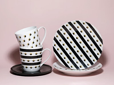 Тарелка 195 мм форма Эллипс рисунок Балтийский берег 3, арт. 80.45183.00.1