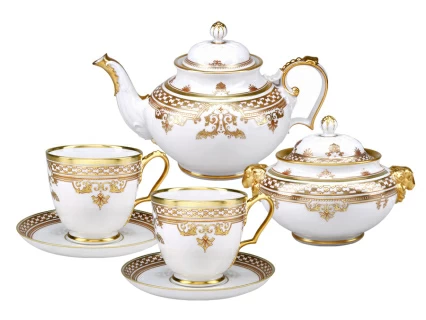 Сервиз чайный форма Александр III рисунок Рококо, 6 персон 14 предметов арт. 81.24942.00.1, 