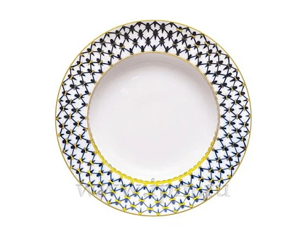 Тарелка Европейская-2 Кобальтовая сетка 215 мм арт. 80.85299.00.5 Тарелка Европейская-2 Кобальтовая сетка 215 мм арт. 80.85299.00.5