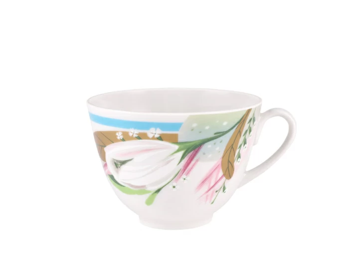 Трехпредметный комплект чайный 230 мл форма Весенняя рисунок Аромат весны арт. 81.28356.00.1, 