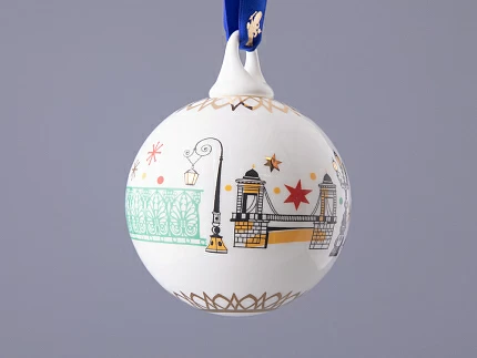 Подарочный набор Ёлочных украшений, форма Шар с петелькой, рисунок Рождественский Петербург, арт. 81.32760.00.1 Подарочный набор Ёлочных украшений, форма Шар с петелькой, рисунок Рождественский Петербург, арт. 81.32760.00.1