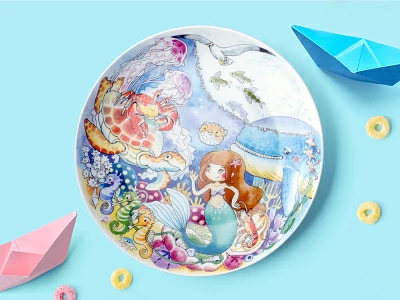 Подарочный набор детский форма Восточная рисунок Русалка, арт 81.33557.00.1 Подарочный набор детский форма Восточная рисунок Русалка, арт 81.33557.00.1
