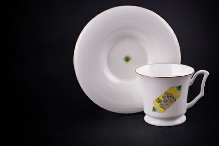 Чашка с блюдцем кофейная, рисунок Конфета Слоник, форма Юлия, арт 61.21047.00.1