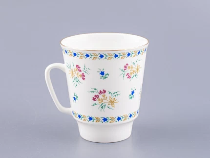 Чашка с блюдцем кофейная форма Майская рисунок Голубой колокольчик с отводкой арт. 81.14021.00.1