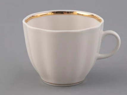 Чашка с блюдцем кофейная Тюльпан Белоснежка 140 мл арт. 81.13904.00.1, 