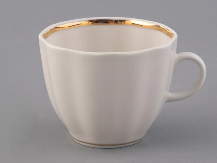 Чашка с блюдцем кофейная Тюльпан Белоснежка 140 мл арт. 81.13904.00.1, 