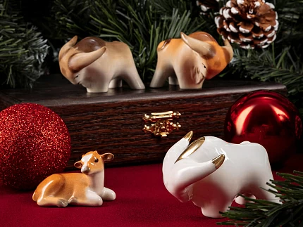 Скульптура форма Бык (з.з.) рисунок Рыжий арт. 82.64364.00.1