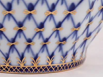 Сервиз чайный форма Тюльпан рисунок Кобальтовая сетка, 6 персон 20 предметов, арт. 81.11141.03.1