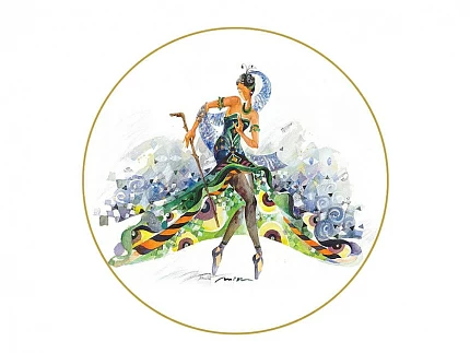 Тарелка декоративная 195 мм форма Эллипс рисунок Фея Карабос арт. 80.86803.00.1 Тарелка декоративная 195 мм форма Эллипс рисунок Фея Карабос арт. 80.86803.00.1