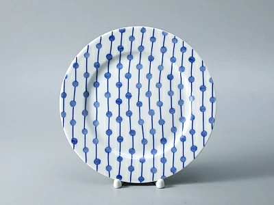 Тарелка мелкая 215 форма Европейская - 2 рисунок Реки России. Обь, арт. 80.35362.00.1