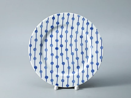 Тарелка мелкая 215 форма Европейская - 2 рисунок Реки России. Обь, арт. 80.35362.00.1