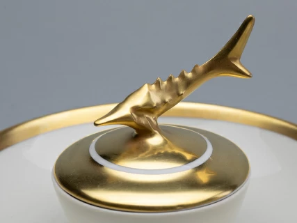 Подарочный набор стопки и икорница рис. Коттеджный арт. 81.30558.00.1,  Подарочный набор стопки и икорница рис. Коттеджный арт. 81.30558.00.1,