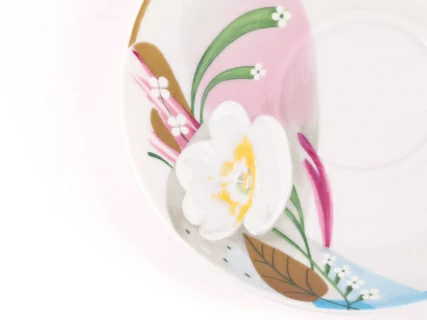 Трехпредметный комплект чайный 230 мл форма Весенняя рисунок Аромат весны арт. 81.28356.00.1, 