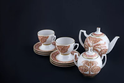 Сервиз чайный Дивный сад. День, на 6 персон, 14 предметов на форме Анданте арт 81.30457.00.1