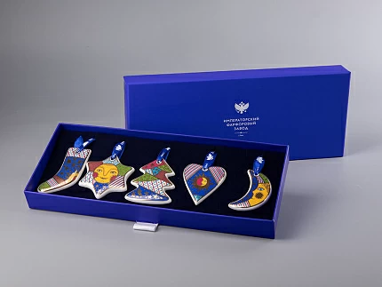 Подарочный набор Елочные игрушки Колядки 5 шт. арт. 81.30735.00.1 Подарочный набор Елочные игрушки Колядки 5 шт. арт. 81.30735.00.1