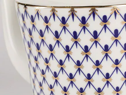 Сливочник 120 мл.,  форма Юлия, рисунок  Кобальтовая сетка арт. 80.66468.00.1