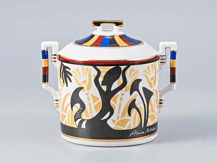 Сервиз чайный форма Гербовая рисунок Анна Нетребко, 6 персон 15 предметов, арт. 81.24966.00.1