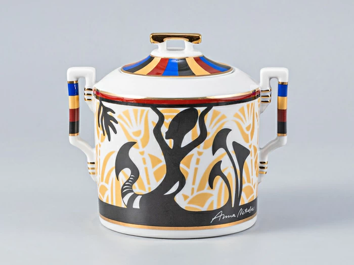 Сервиз чайный форма Гербовая рисунок Анна Нетребко, 6 персон 15 предметов, арт. 81.24966.00.1, 