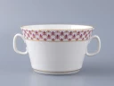 Чашка с блюдцем для бульона Молодежная Сетка-Блюз 2 арт. 81.26642.00.1, Чашка с блюдцем для бульона Молодежная Сетка-Блюз 2 арт. 81.26642.00.1,