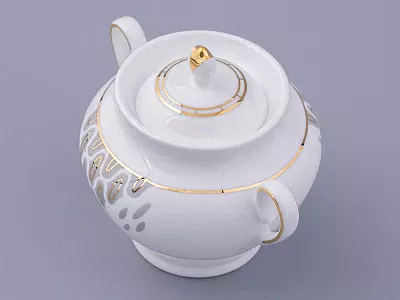 Сервиз чайный на 6 персон 14 предметов форма Весенняя 2 рисунок Саламандра Грей, арт. 81.31630.00.1