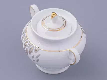 Сервиз чайный на 6 персон 14 предметов форма Весенняя 2 рисунок Саламандра Грей, арт. 81.31630.00.1