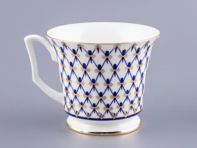 Чашка с блюдцем кофейная 145 мл форма Юлия рисунок Кобальтовая сетка арт. 81.20119.00.1