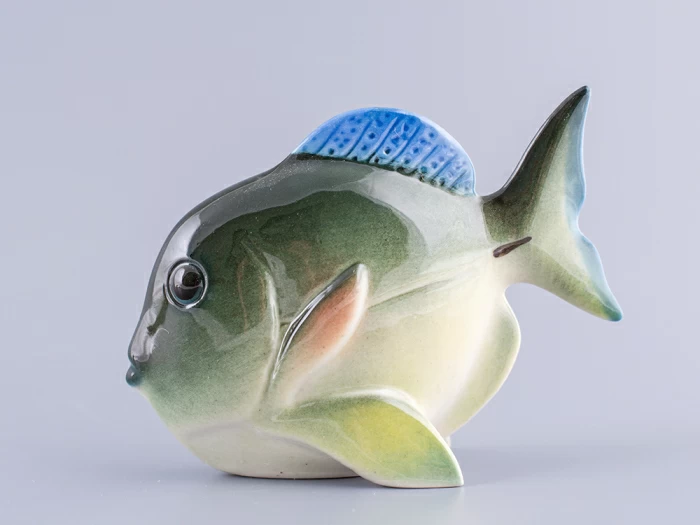 Скульптура форма Рыба-бабочка малого размера рисунок Зеленый, арт. 82.50094.00.1, 