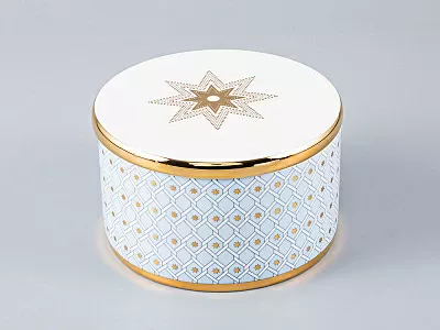 Подарочный набор шкатулка форма Идиллия рисунок Азур арт. 81.28257.00.1