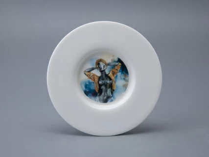 Бокал с блюдцем и крышкой 400мл в подарочной упаковке, форма Топ, рисунок Atomic Heart 1, арт 81.34448.00.1, 