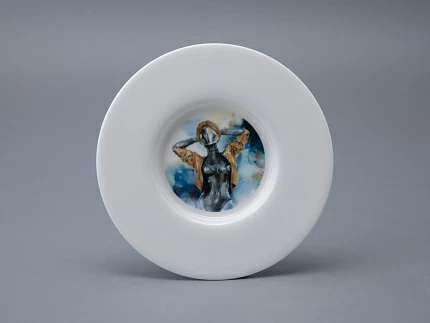 Бокал с блюдцем и крышкой 400мл в подарочной упаковке, форма Топ, рисунок Atomic Heart 1, арт 81.34448.00.1