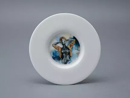 Бокал с блюдцем и крышкой 400мл в подарочной упаковке, форма Топ, рисунок Atomic Heart 1, арт 81.34448.00.1