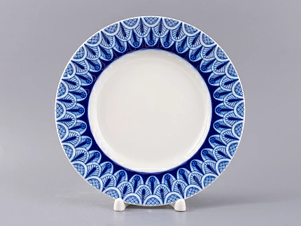 Тарелка мелкая 180 форма Шатровая рисунок Ажур, арт.80.99809.00.1