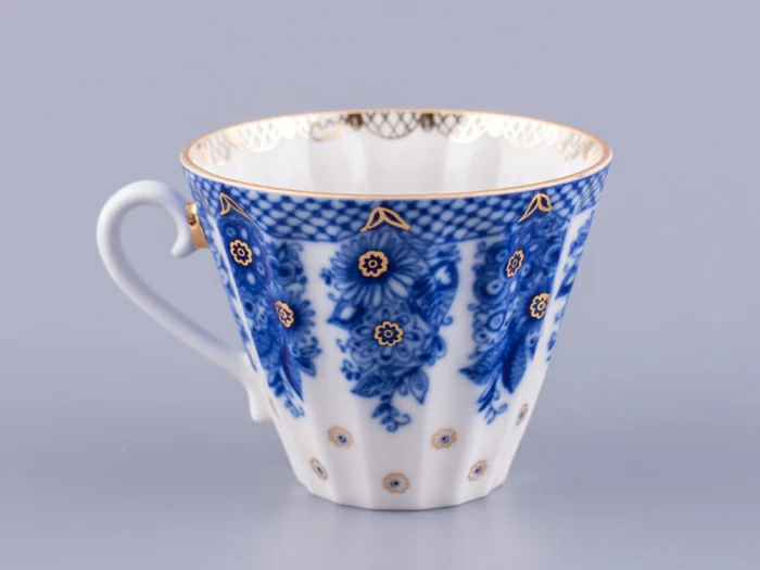 Чашка с блюдцем чайная 235 мл форма Лучистая рисунок Корзиночка арт. 81.10303.00.1, 