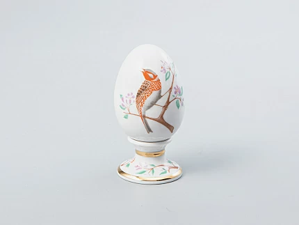 Яйцо пасхальное на подставке 82 мм форма Нева рисунок Овсянка арт. 80.65670.00.1 Яйцо пасхальное на подставке 82 мм форма Нева рисунок Овсянка арт. 80.65670.00.1