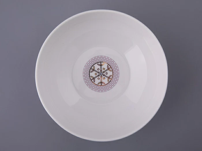 Салатник 200 мм, форма Утро, рисунок Морозный январь красная, арт. 80.48361.00.1, 