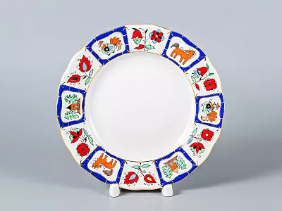 Сервиз чайный форма Тюльпан рисунок Русский лубок, 6 персон 20 предметов, арт. 81.20958.00.1