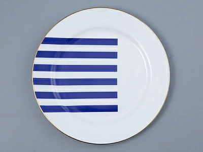 Тарелка плоская 200 мм Стандартная-2 рисунок Да и нет Синий арт. 80.44734.00.1