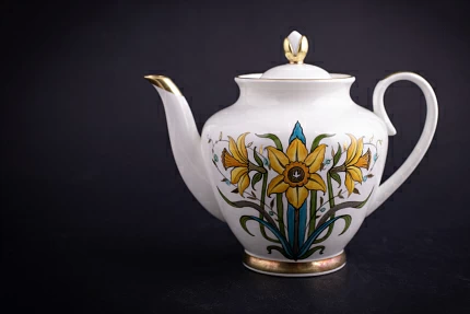 Сервиз чайный форма Весенняя, рисунок Золотой Нарцисс на 6 персон, 20 предметов, арт 61.21040.00.1 Сервиз чайный форма Весенняя, рисунок Золотой Нарцисс на 6 персон, 20 предметов, арт 61.21040.00.1