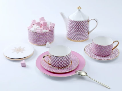 Чашка с блюдцем 250 мл форма Идиллия рисунок  Астра 2, арт. 81.32373.00.1,  Чашка с блюдцем 250 мл форма Идиллия рисунок  Астра 2, арт. 81.32373.00.1,