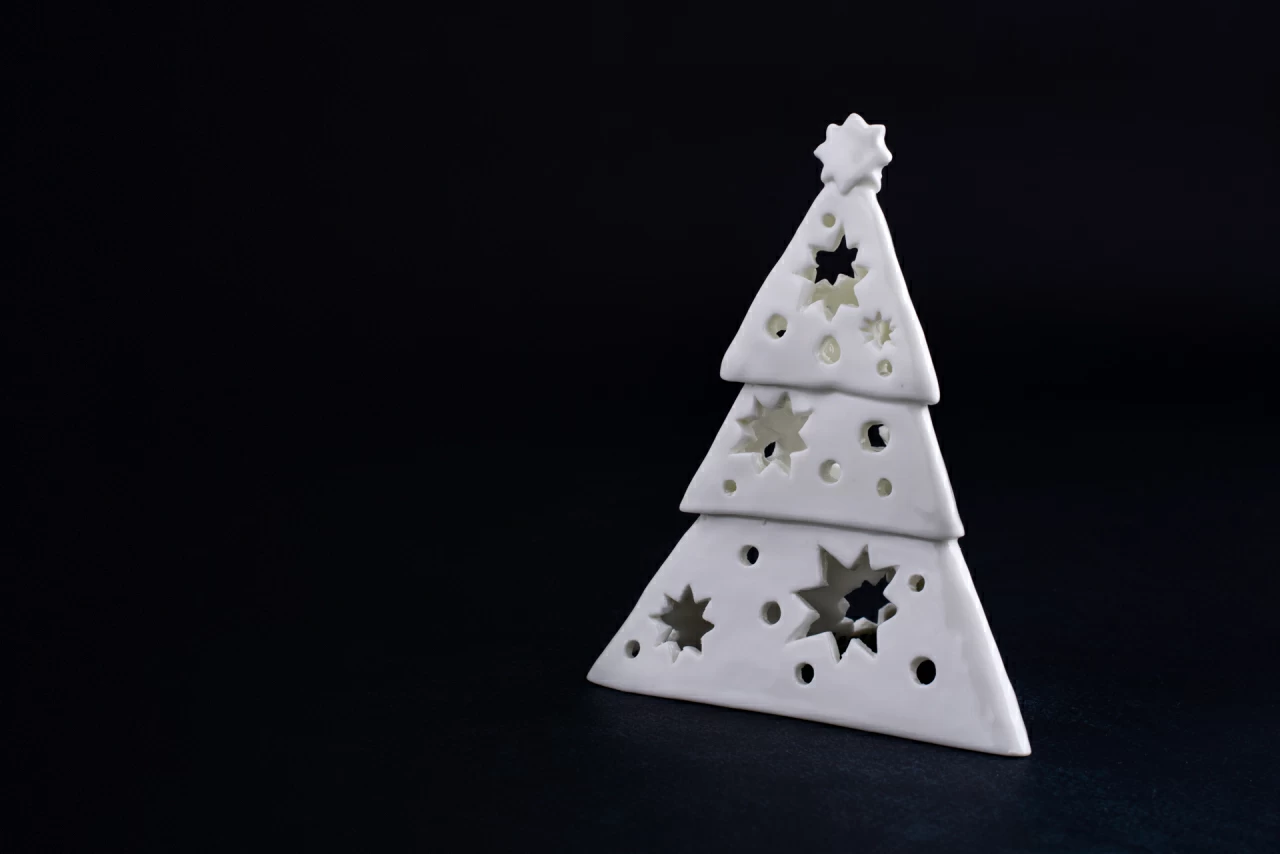 Подсвечник Елочка-звезда, Белая, арт 60.15235.00.1, 