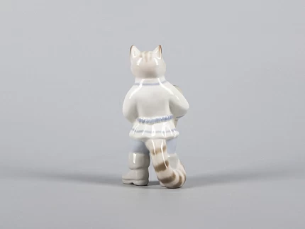 Скульптура  Кот с петушком Друзья арт. 82.43057.00.1 Скульптура  Кот с петушком Друзья арт. 82.43057.00.1